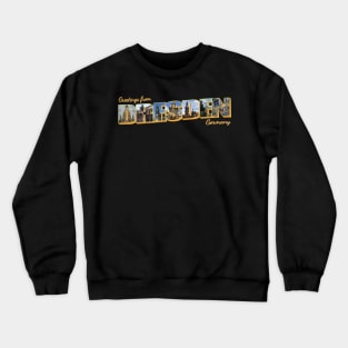 Greetings from Dresden retro vintage style retro souvenir Crewneck Sweatshirt